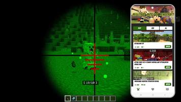 Waffen-Mod Minecraft. Plakat