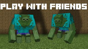 Plants Vs Zombies. Zombie mod for Minecraft. Screenshot 1