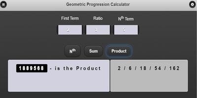 Geometric Progression Calculat captura de pantalla 2