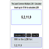 LCM Calculator Math