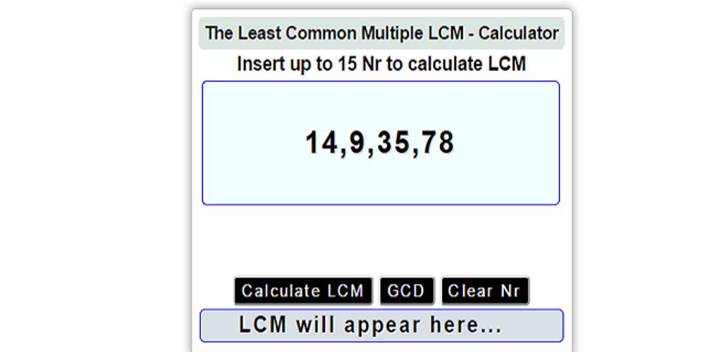 Lcm Calculator Free Online For Android Apk Download