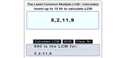 LCM Calculator Math Screenshot 2