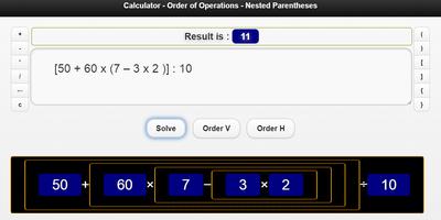 Calculator Parentheses - Order পোস্টার