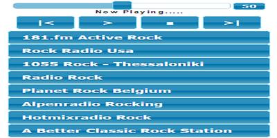 Rock Radio Player Live Music Plakat