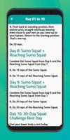 30 Days Challenge Squat تصوير الشاشة 2