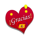 Pegatinas Gracias Amor con Flores (WAStickerApps) icône