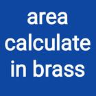 area calculate in brass ไอคอน