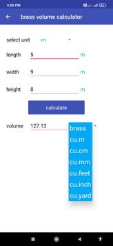 volume calculate in brass screenshot 1