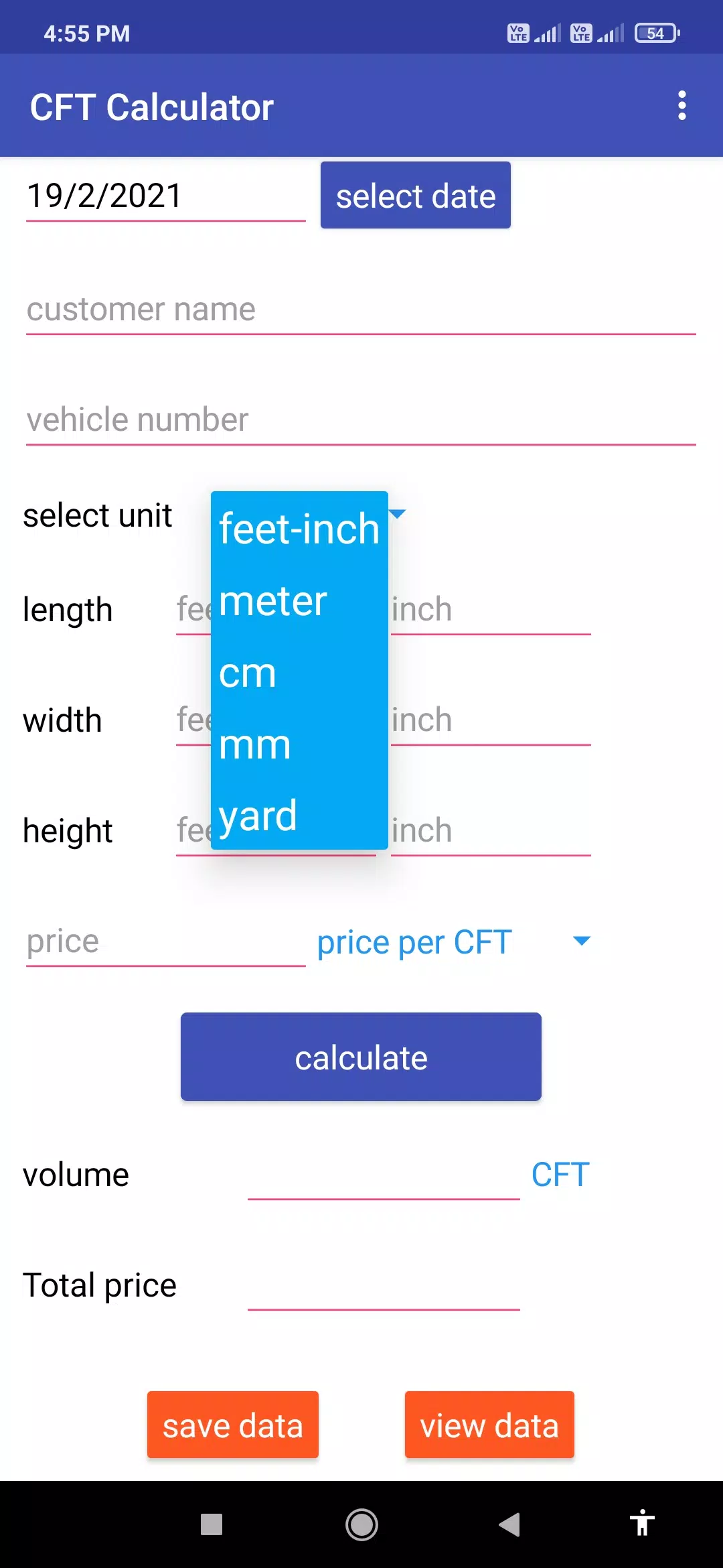CFT CALCULATOR / cubic feet APK for Android Download