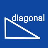 diagonal calculator icon