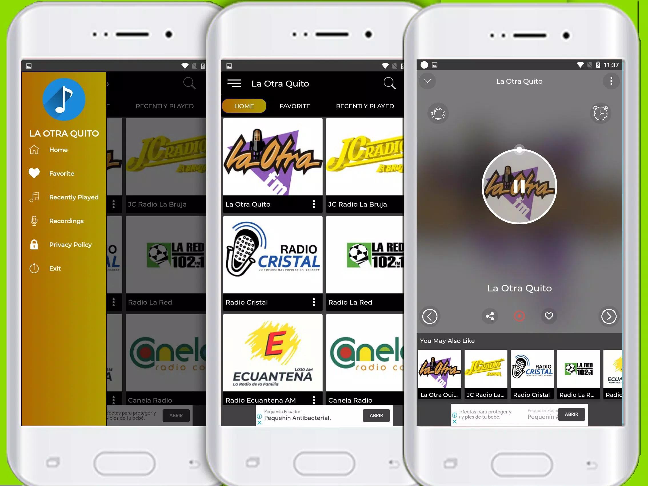 Radio La Otra Quito 91.3 Fm Radio App NO OFICIAL APK pour Android  Télécharger