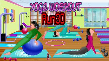 Yoga Workout Run 3D Affiche