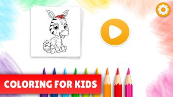 Coloring pages for kids Affiche