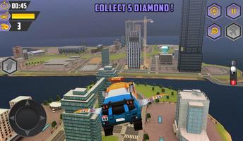 Flying Racing Car Games imagem de tela 2