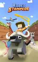 ロデオ・スタンピード: 走動物ズーアクションゲーム ポスター