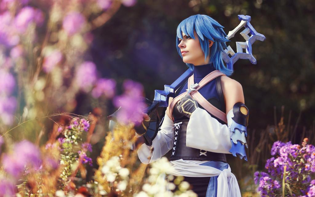 Aqua cosplay. Косплей ивент. Аква косплей. Kingdom Hearts Aqua Cosplay.