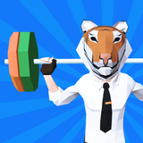 Idle Gym - fitness simulation game آئیکن