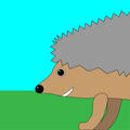 Hedgehog and apples