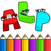 colorear y dibujar el alfabeto