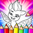 Pony Coloring & Drawing book आइकन