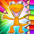 Rainbow Dragon Coloring
