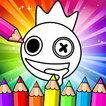 Rainbow Monsters Coloring Book