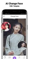Face Change - Face Fusion | Age Change | 变脸App Affiche