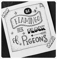 Вдохновенный Doodle Writing & Quotes постер