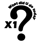 X1 What did you do today? أيقونة