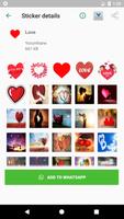 WA Sticker Love اسکرین شاٹ 1