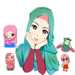 ”Hijab Muslimah Sticker WA