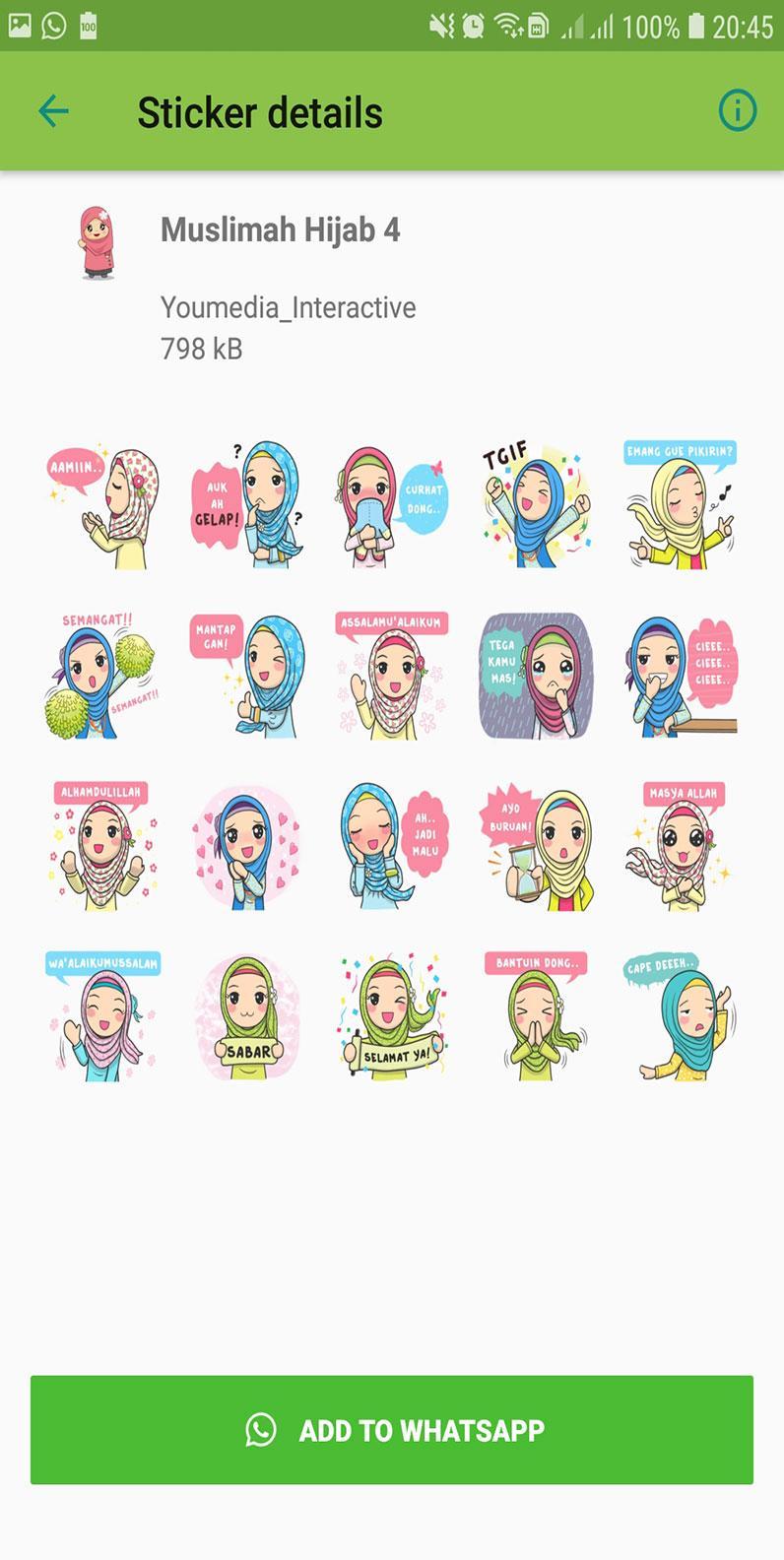 Sticker Pribadi Wa Hijab Muslimah For Android Apk Download