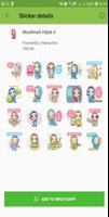 Sticker Pribadi WA : Hijab Muslimah 截图 2