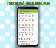 Sticker Pribadi WA : Hijab Muslimah تصوير الشاشة 3