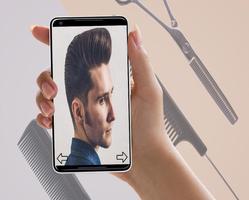 Pompadour hairstyle for man Affiche