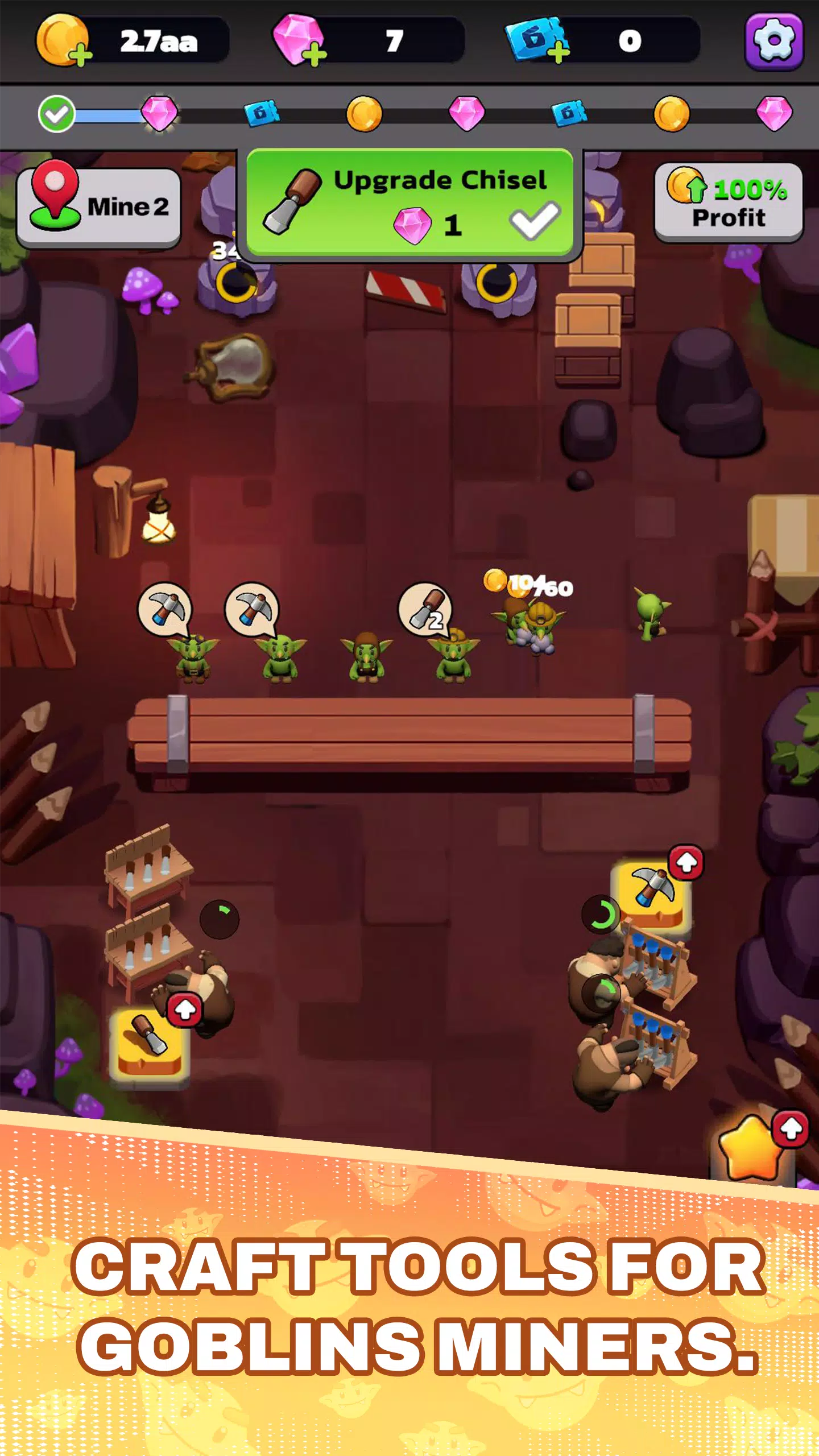 Idle Mine: Cyclop & Goblin