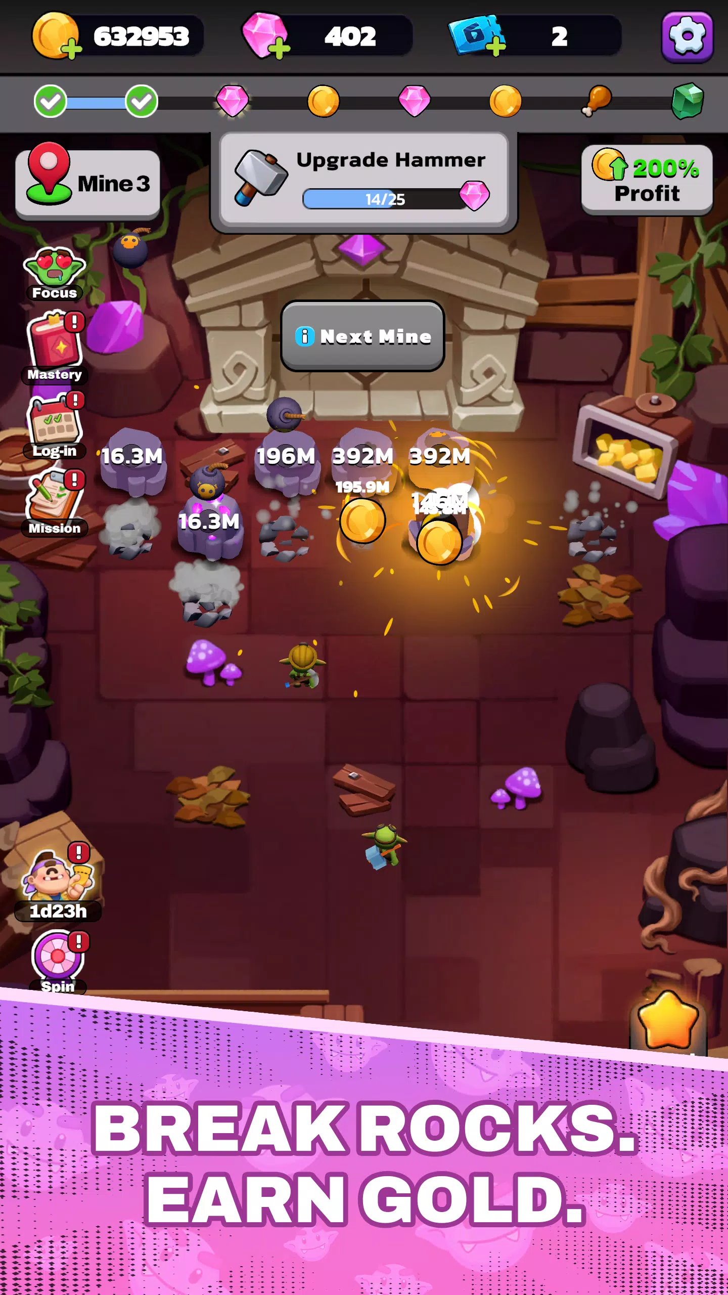 Idle Mine: Cyclop & Goblin