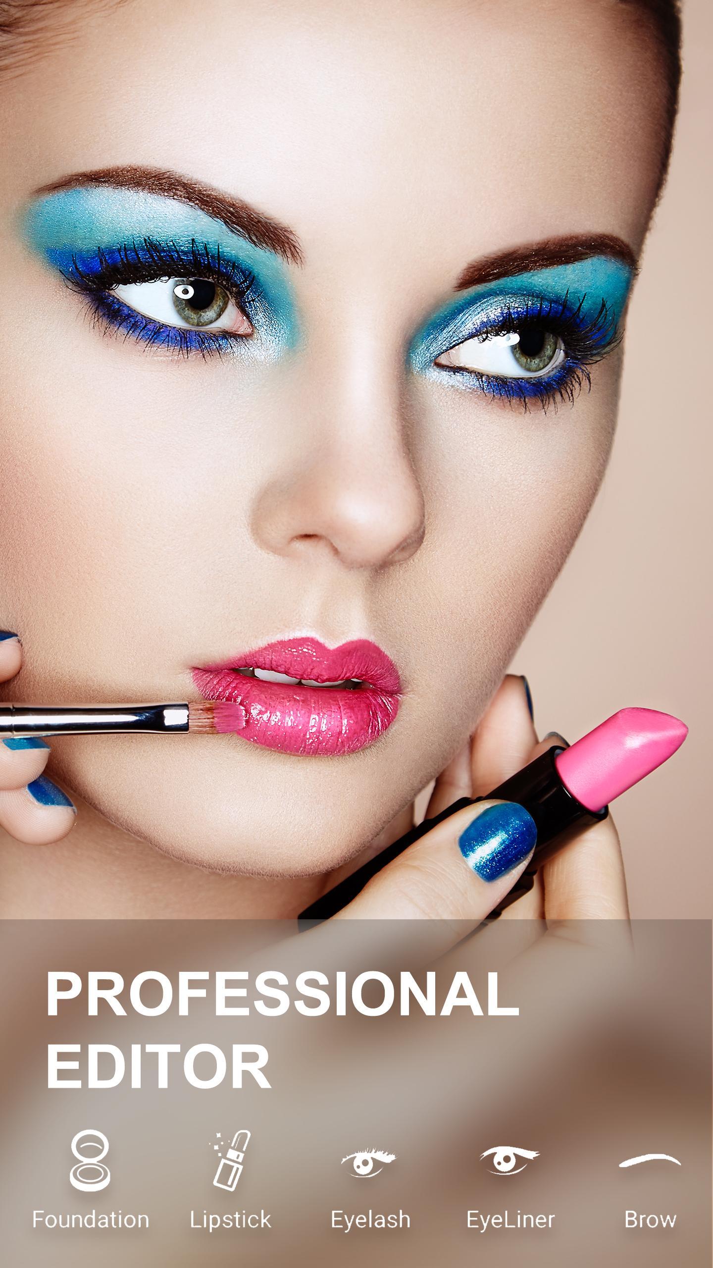 Alperne sne hvid Luftpost Face Makeup Camera & Beauty Photo Makeup Editor APK for Android Download