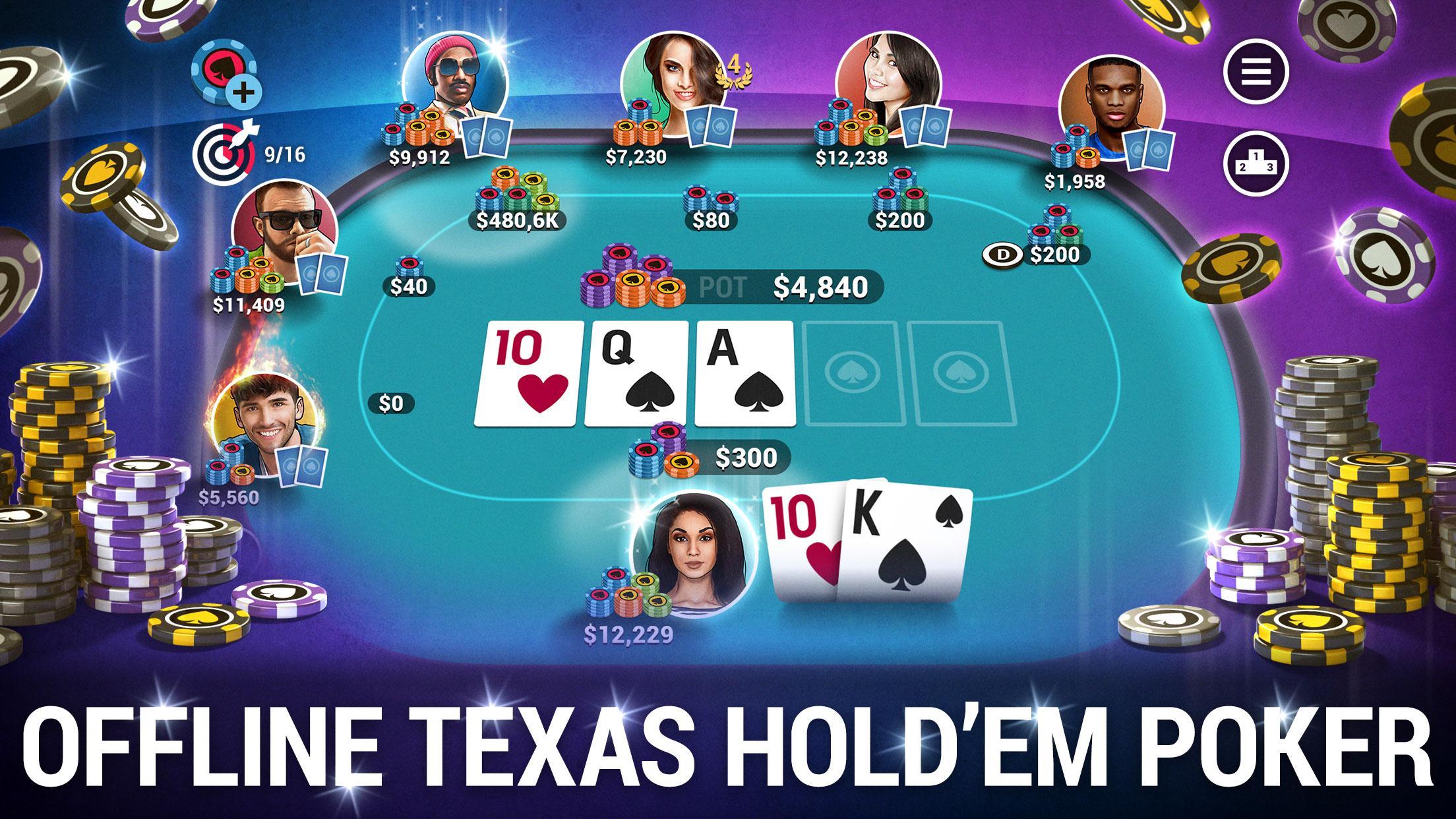 Hasil gambar untuk Poker World – Offline Texas Holdem