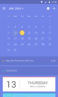 PandaCal calendar weather Affiche