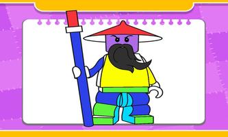 ninja coloring  leggo turtle and toys स्क्रीनशॉट 2