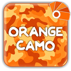Orange Camo Theme for Xperia™ أيقونة