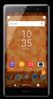 Orange Camo Theme for Xperia™ تصوير الشاشة 3
