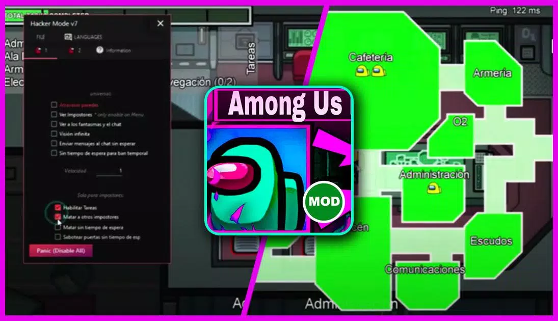 Download Among Us Mod Menu android on PC