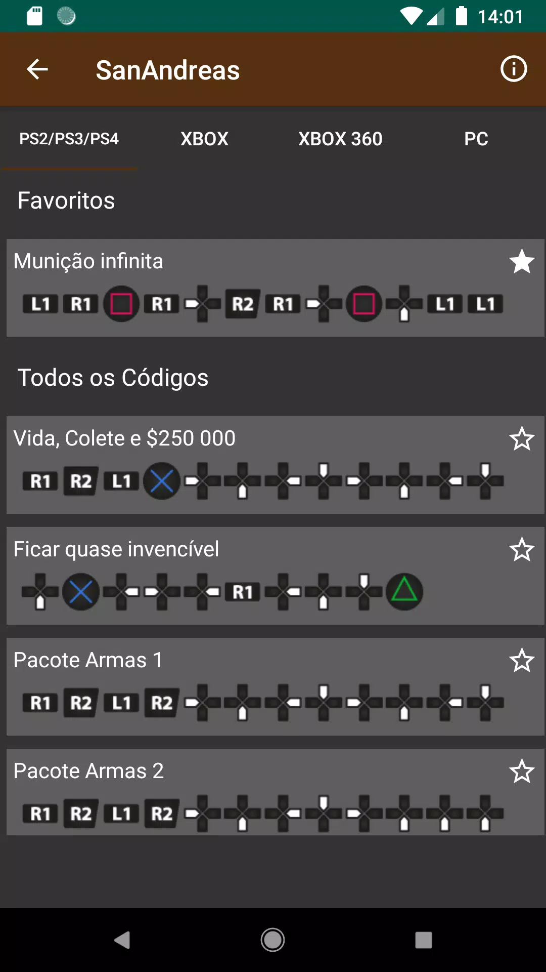 Baixar a última versão do Cheats for GTA - Códigos para todos jogos da série Grand Theft Auto para iOS grátis em Português no CCM - CCM