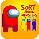 Sort Among Imposters - Red Imposter puzzle game APK