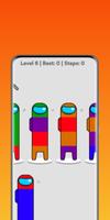 Sort Among Imposters - Red Imposter puzzle game capture d'écran 3