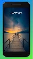 Happy Life - Quotes Affiche
