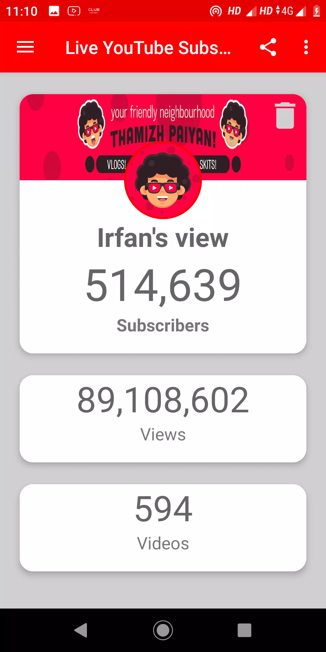 Live Subscriber Count for Android - Download