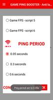 برنامه‌نما Pengurang lag ping game - Game ping reducer عکس از صفحه